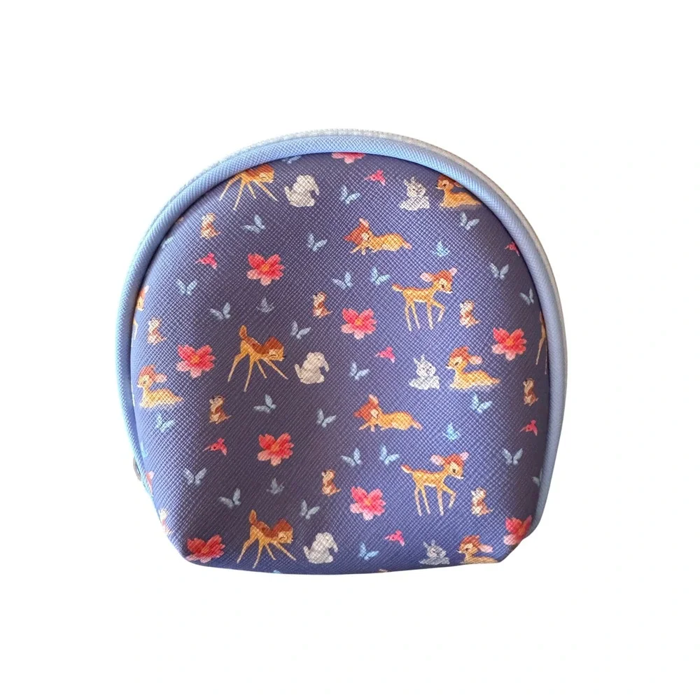 Disney‎ Bambi Thumper Floral Cosmetic Makeup Bag Pouch Lavender